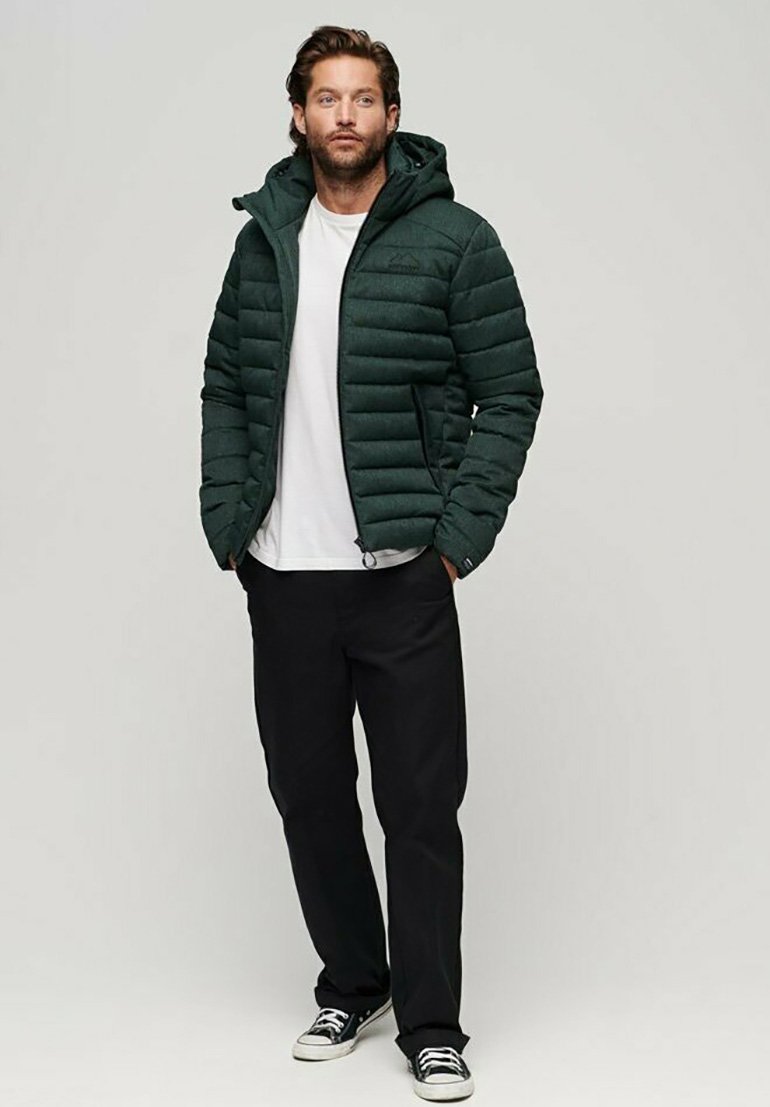 

Зимняя куртка HOODED FUJI Superdry, зеленый