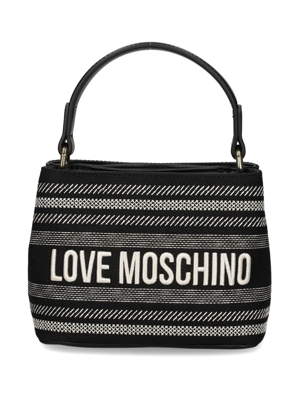 

Сумка-шоппер с вышитым логотипом Love Moschino, черный