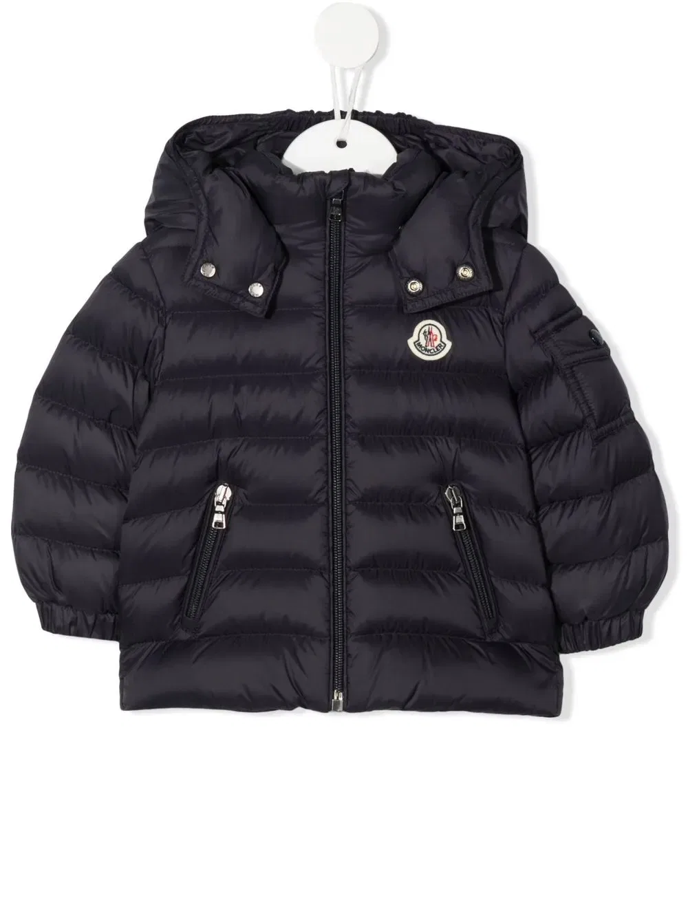Утепленная пуховая куртка Moncler Enfant, синий