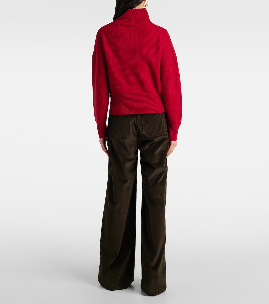 Водолазка Bessica из шерсти и кашемира Max Mara, Rosso Cina — фото 3