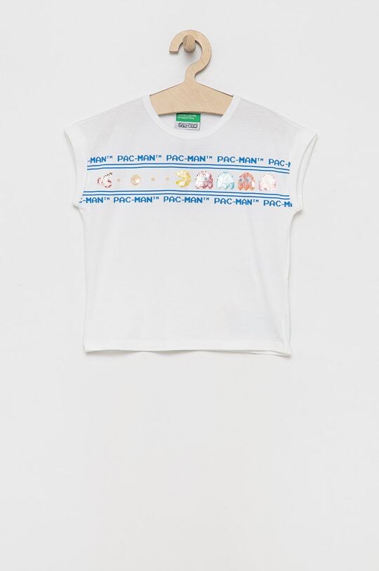 

Хлопковая футболка для детей United Colors of Benetton, белый