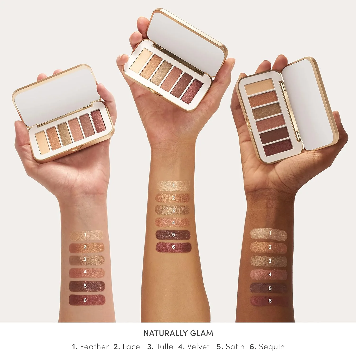 jane iredale PurePressed Eye Shadow Triple | Высокопигментированные минеральные тени для век | Долговечная формула, устойчивая к скатыванию | Безопасно для чувствительных глаз, Naturally Glam — фото 4