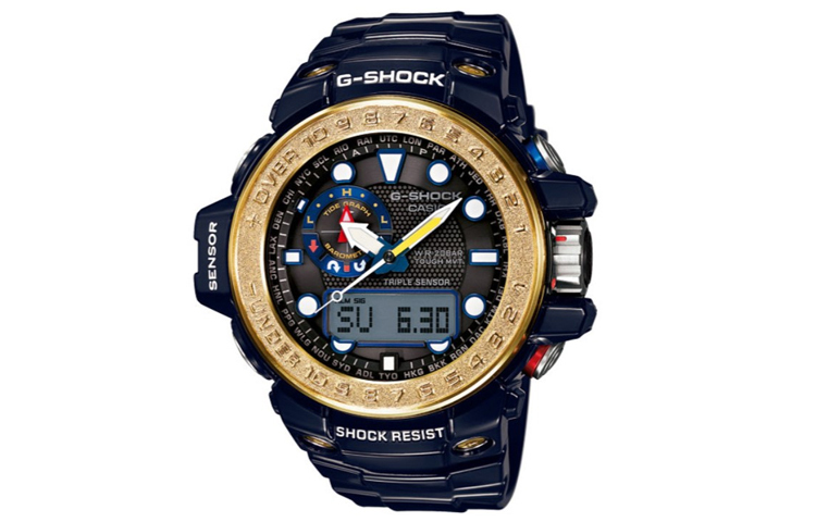 

Мужские черные часы GWN-1000F-2A CASIO