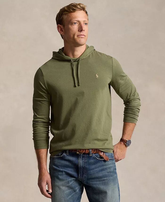 

Мужская футболка с капюшоном из джерси Polo Ralph Lauren, зеленый
