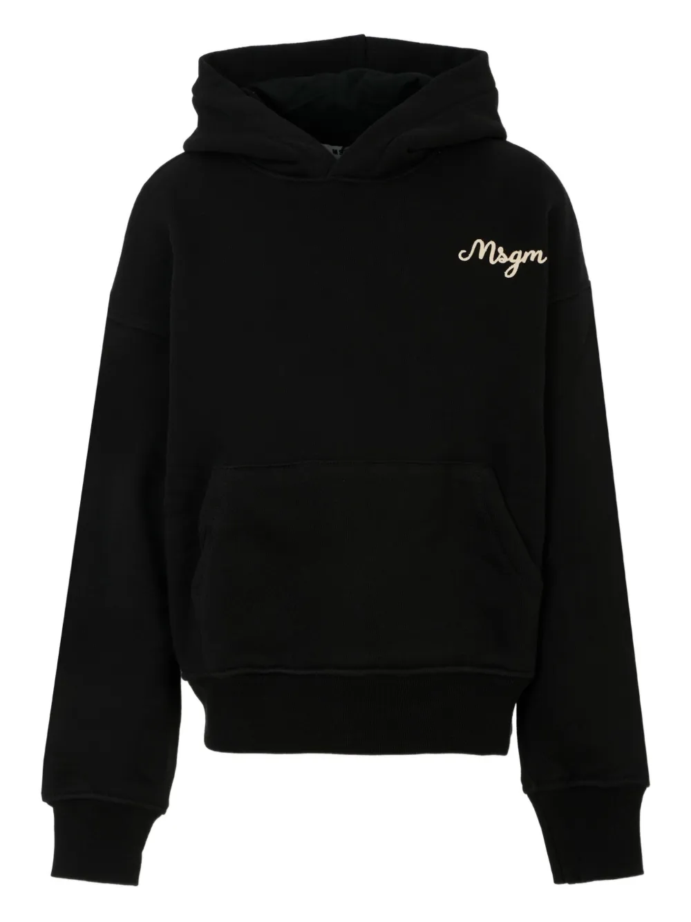 

Толстовка с вышитым логотипом MSGM Kids, черный