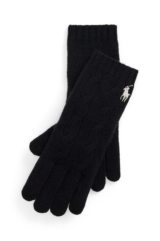 

Шерстяные перчатки Polo Ralph Lauren, черный
