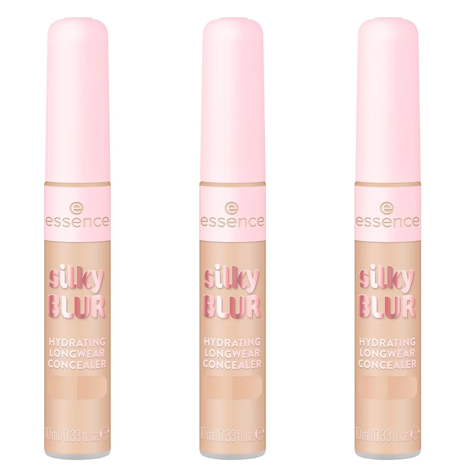 Увлажняющий стойкий консилер «Silky Blur Hydrating Longwear Concealer No. 120» от essence, нюдовый, 3 шт. Essence