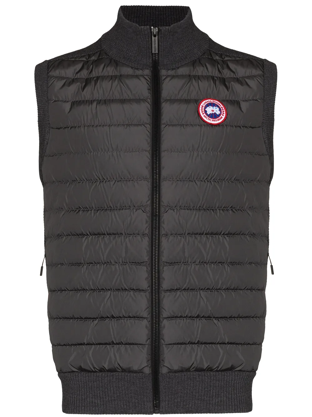 

Дутый жилет Hybridge с вязаной вставкой Canada Goose, серый