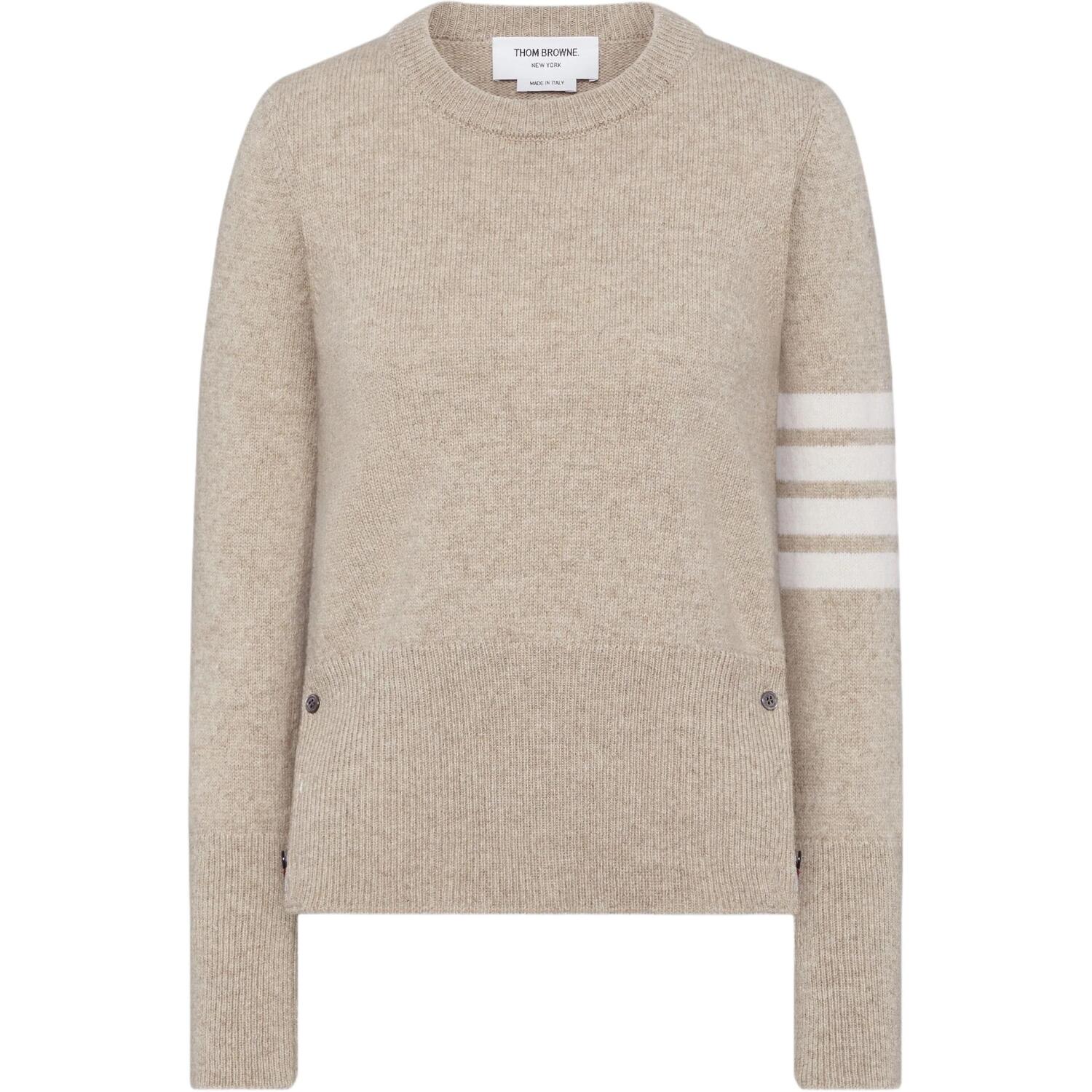 

Кардиган вязаный с полосками Four Bar THOM BROWNE, хаки