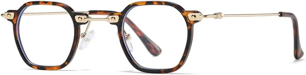 

Популярные модные маленькие квадратные женские солнцезащитные очки в стиле ретро с заклепками, мужские — с прозрачными градиентными линзами UATXTAU, Leopard Clear