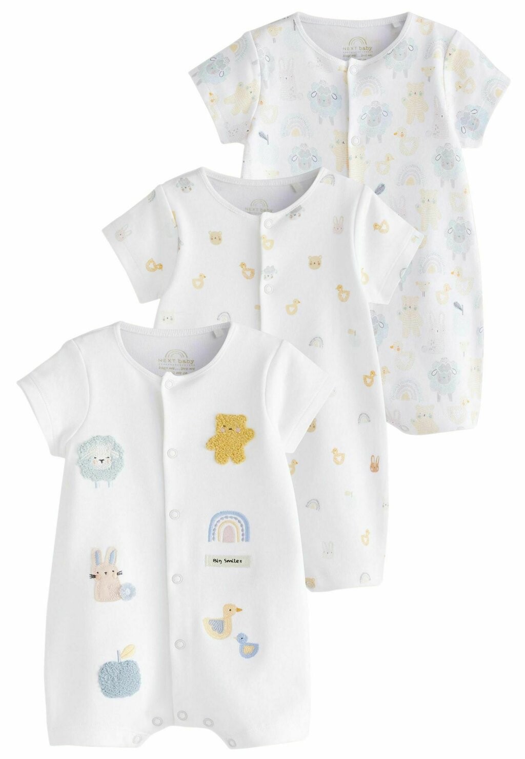 

Комбинезон 3 PACK Next, цвет white farmyard