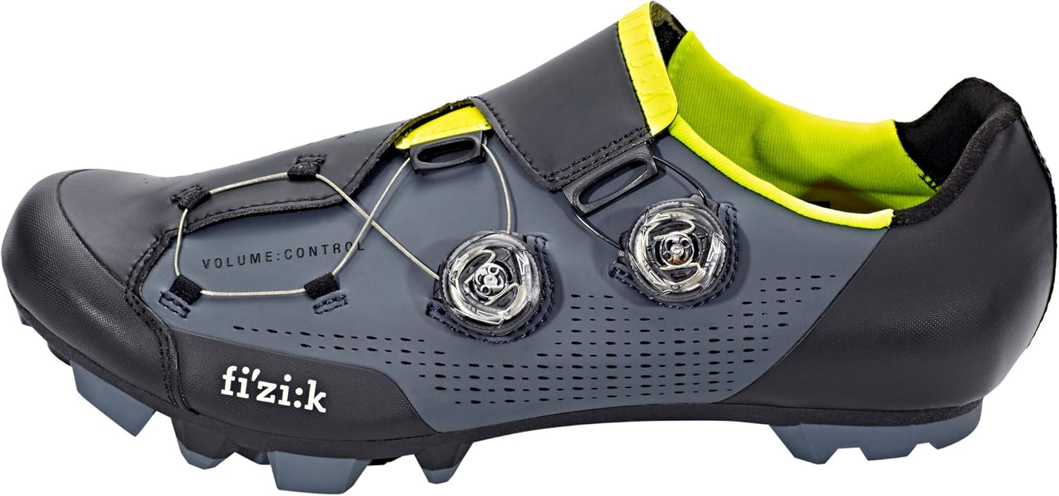 Велосипедные туфли Fizik X1 Infinite BOA MTB, серый/желтый — фото 3