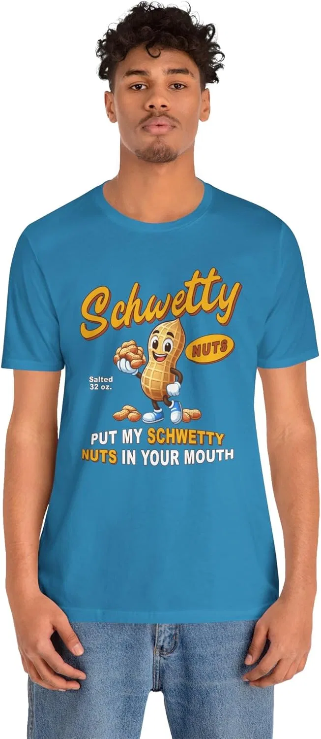 Футболка хлопковая Schwetty Nuts, Aqua — фото 3