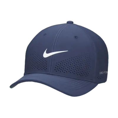 

Бейсболка Nike Dri-FIT ADV Rise Structured SwooshFlex Cap, цвет Midnight Navy/Anthracite/White