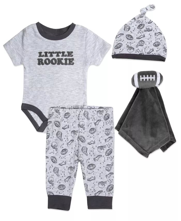 

Футбольный комбинезон для мальчика Little Rookie, штаны, шапочка и обнимашка, комплект из 4 предметов Baby Essentials