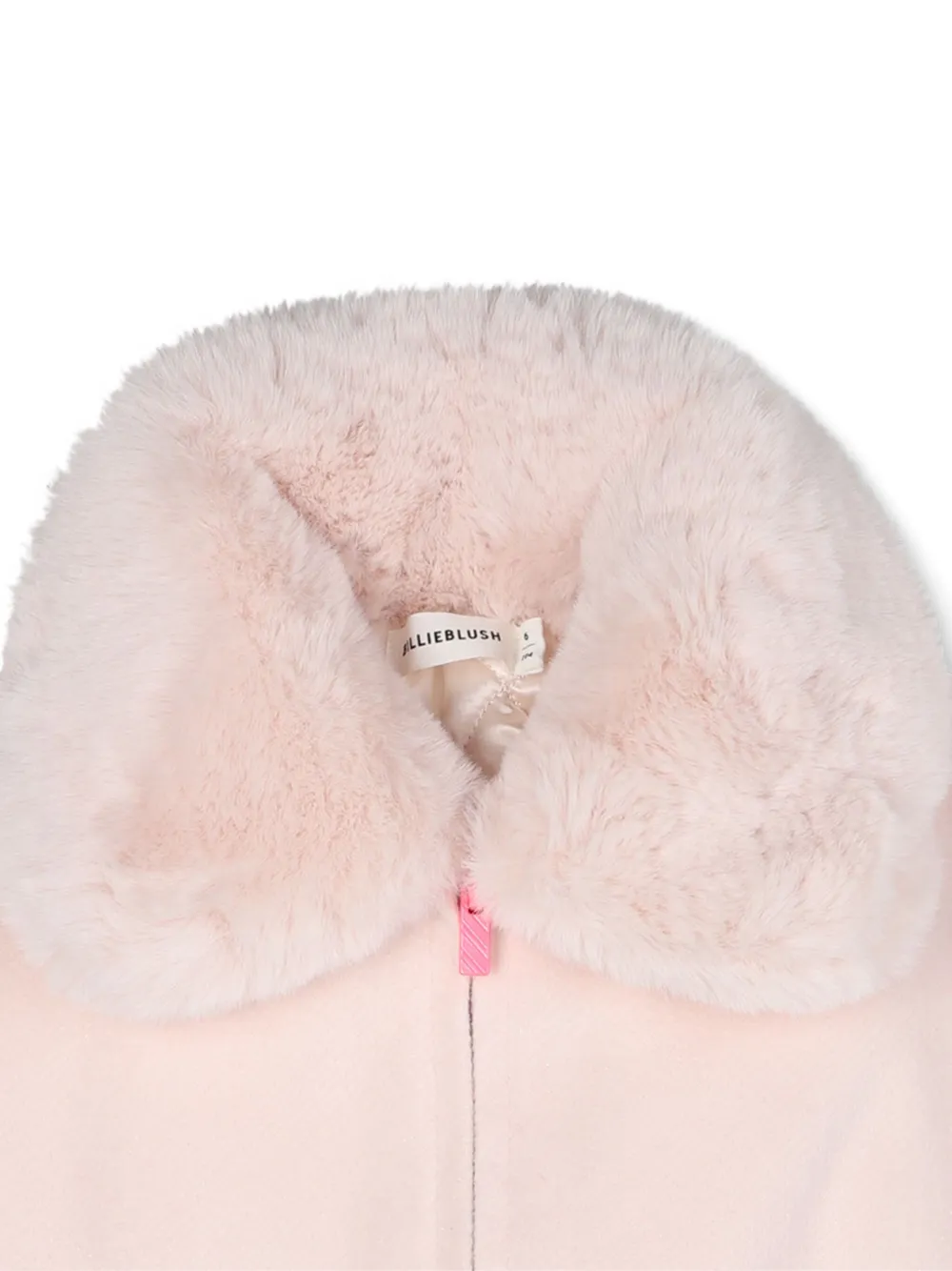Куртка с воротником из искусственного меха Billieblush, розовый — фото 3