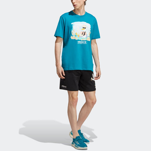 Футболка Adidas Originals Adventure Graphic Tee, синий — фото 4