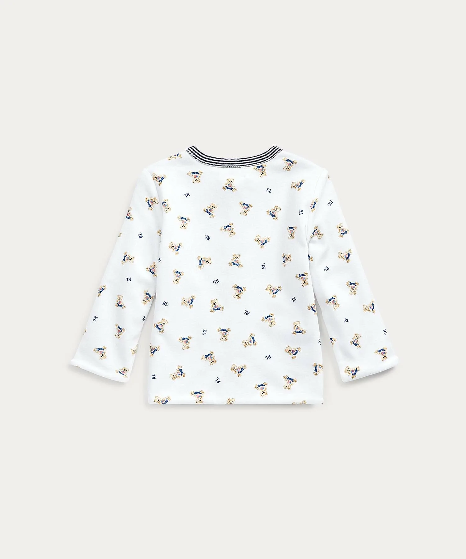 (Детский) Двусторонний кардиган с медвежонком Polo Ralph Lauren, цвет 100 White — фото 2