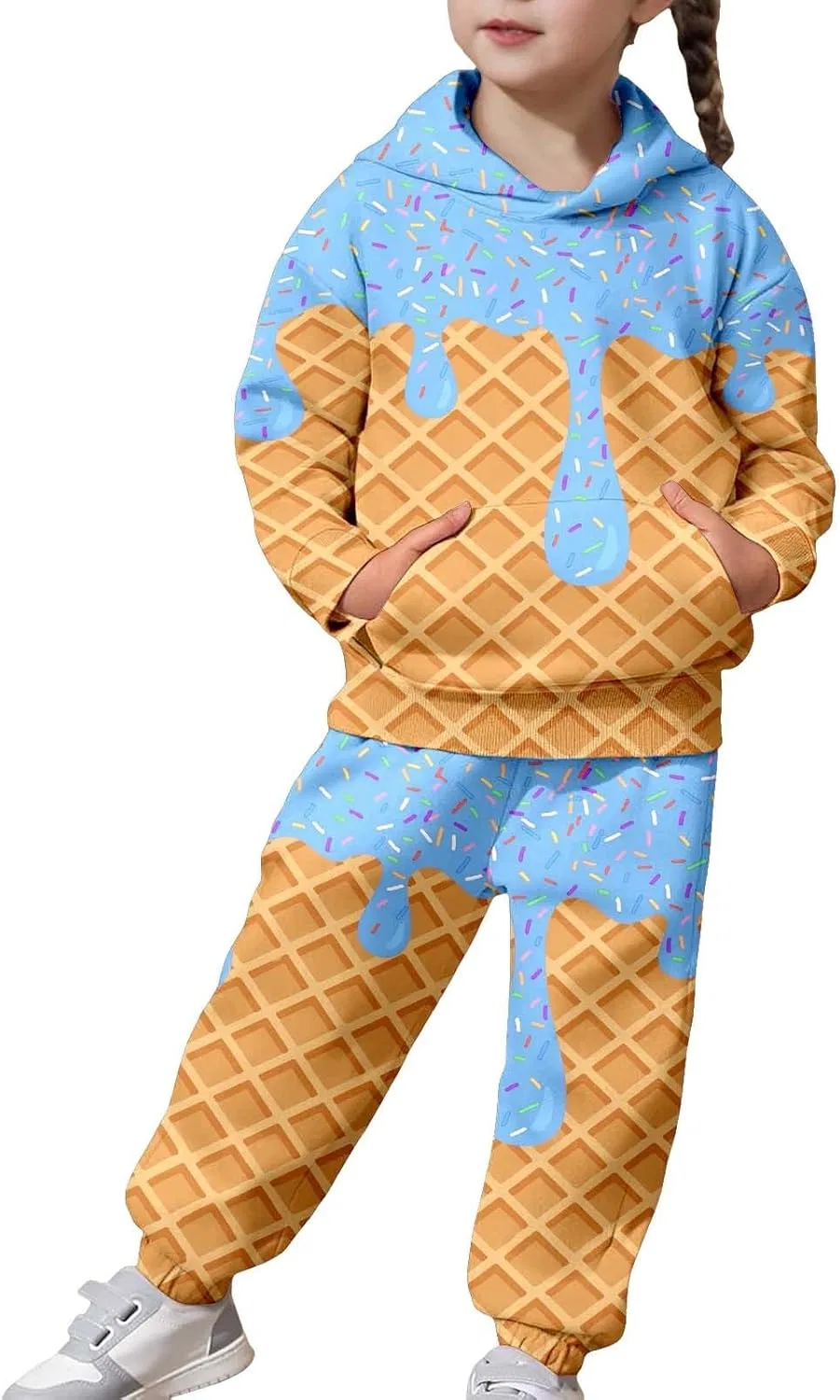 Детский спортивный костюм Ice Cream Drip, 2 предмета, 13-blue
