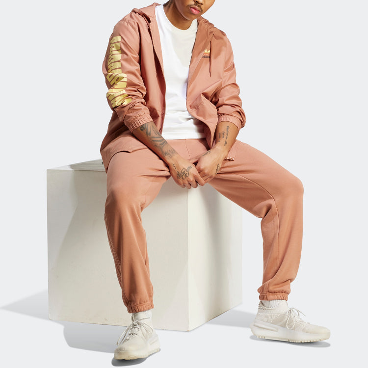 Куртка adidas originals Graphic Planet Windbreaker Jacket 'Clay Strata', розовый — фото 4