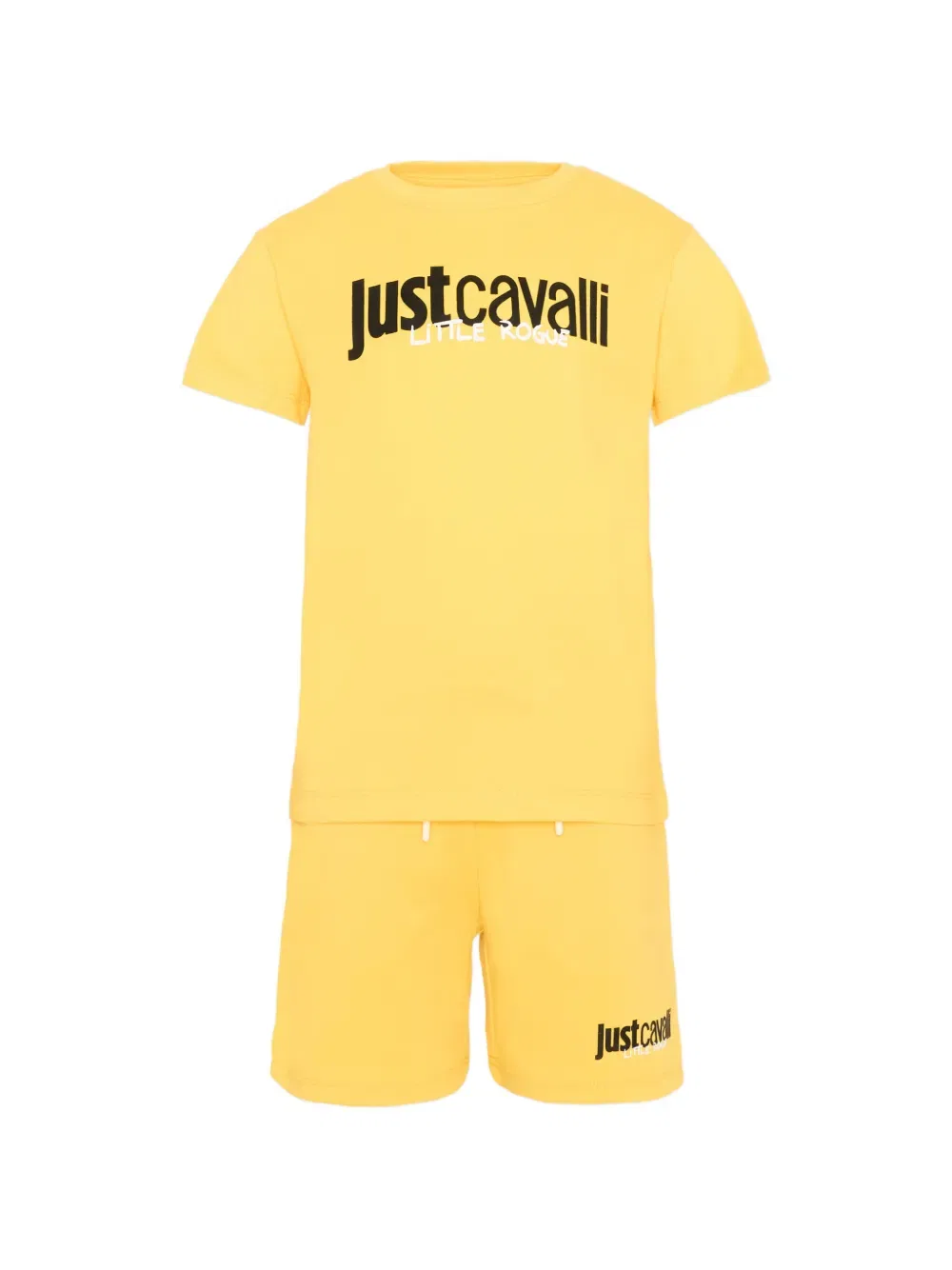 Короткий комплект с логотипом Just Cavalli Kids, желтый