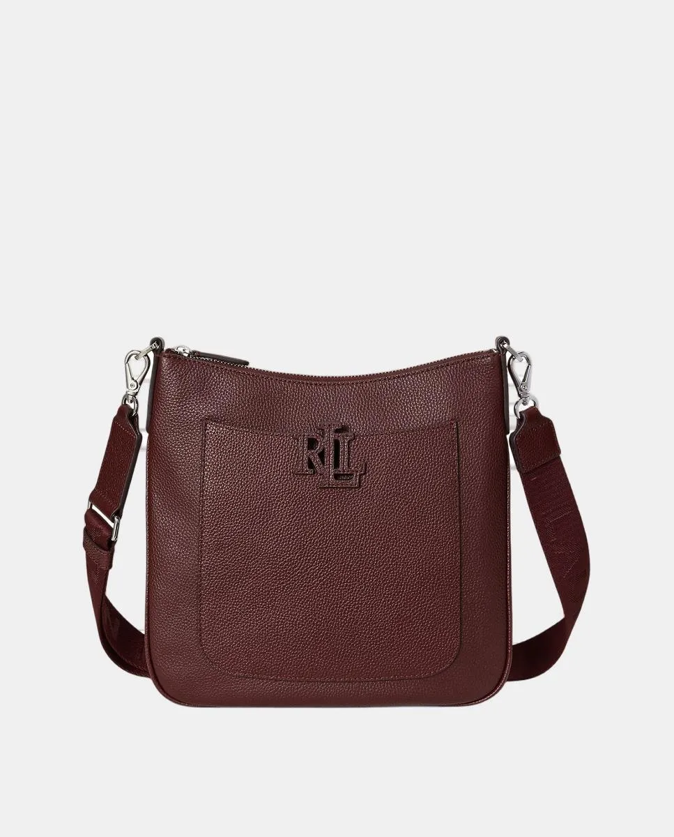 

Сумка через плечо Cameryn из зернистой кожи Lauren Ralph Lauren, гранатовый