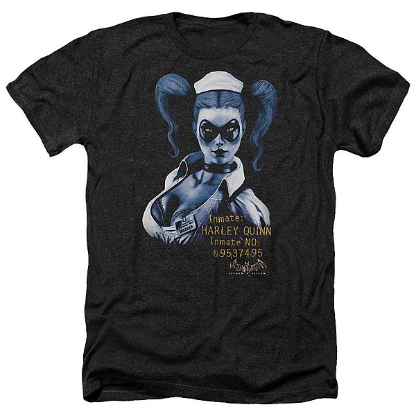 

Футболка Batman Arkham Asylum Arkham Harley Quinn Adult Heather Licensed Character