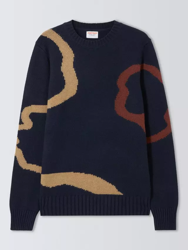 

Джемпер John Lewis ANYDAY Intarsia Cotton Crew Neck