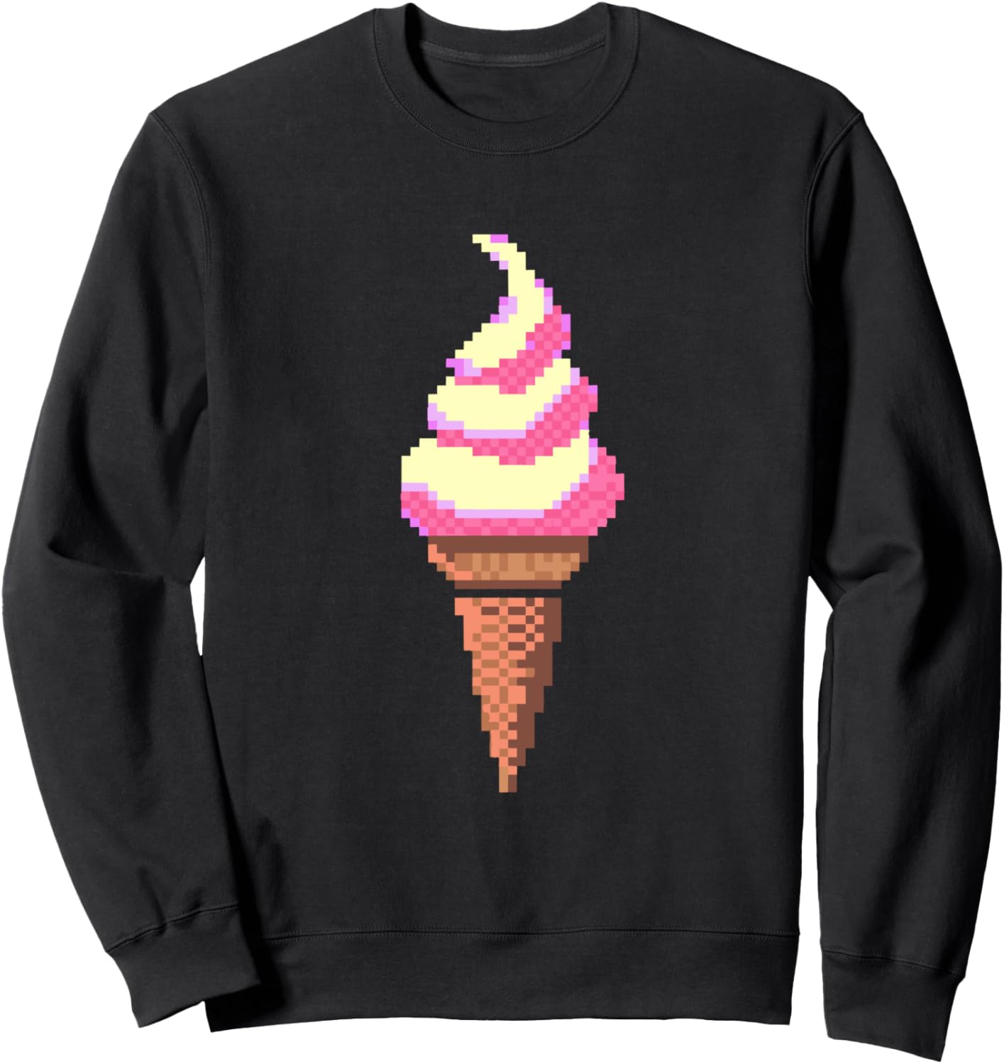 

Толстовка с пиксельным графическим рисунком мороженого и надписью Gelateria Funny Ice Cream Vendor T-Shirts And Giveaways, черный