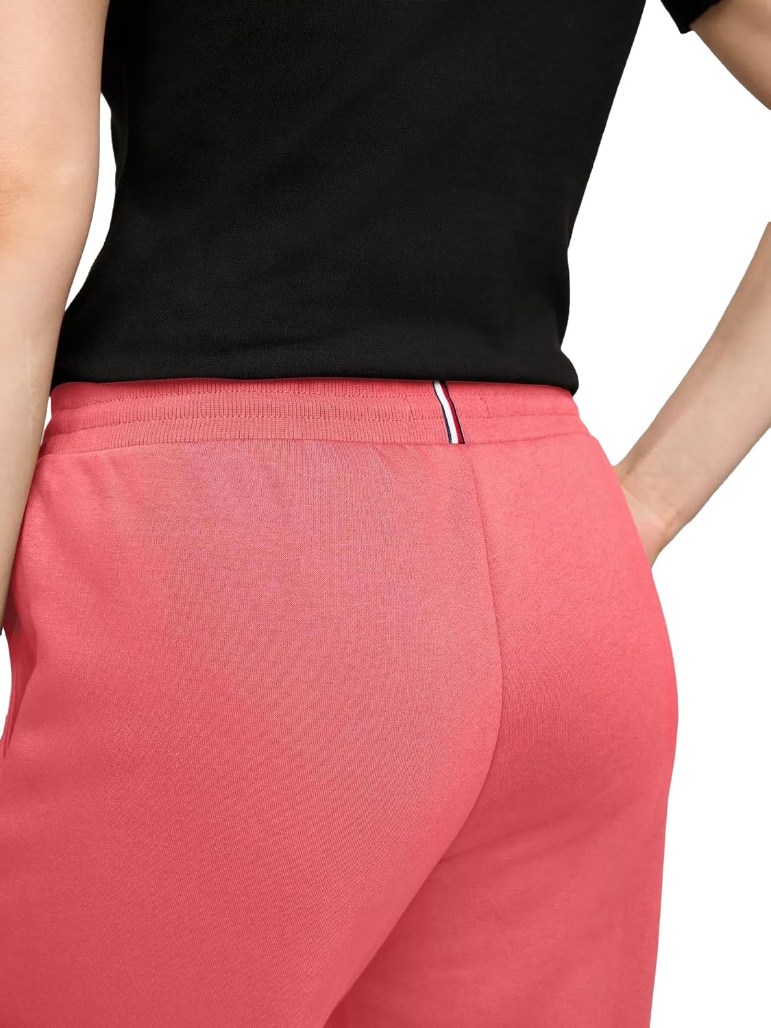 Женские зауженные флисовые спортивные брюки-джоггеры Tommy Hilfiger, Light Crimson — фото 3
