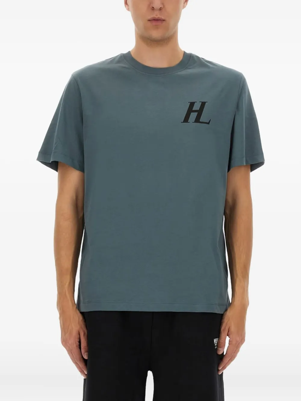 

Футболка с логотипом Helmut Lang, синий