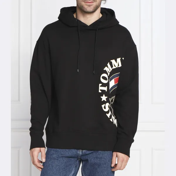 

Толстовка свободного кроя с боковыми сторонами для фигуристов Tommy Hilfiger, черный