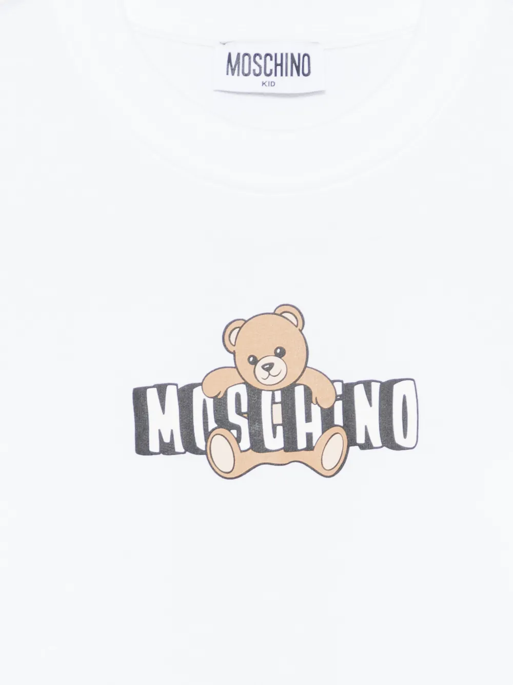 Свитшот с мотивом медвежонка Moschino Kids, белый — фото 3