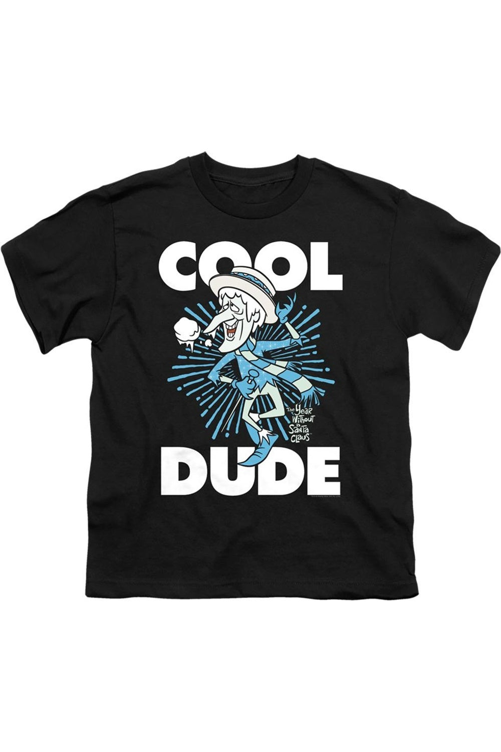 

Футболка с коротким рукавом Cool Dude для детей "Год без Санты" Gildan, черный