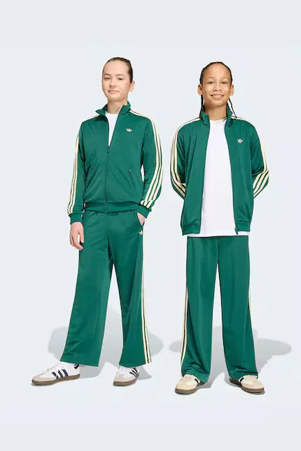 Спортивные штаны детские утепленные Adidas Originals, зеленый