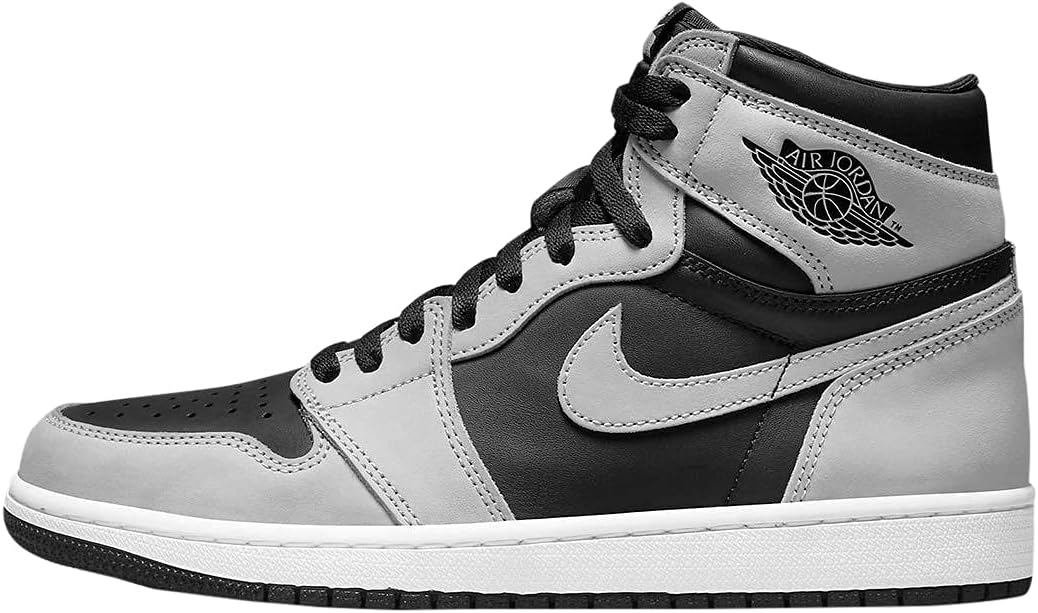 

Мужские кроссовки Nike Air Jordan 1 Retro High OG, Black/White-Light Smoke Grey