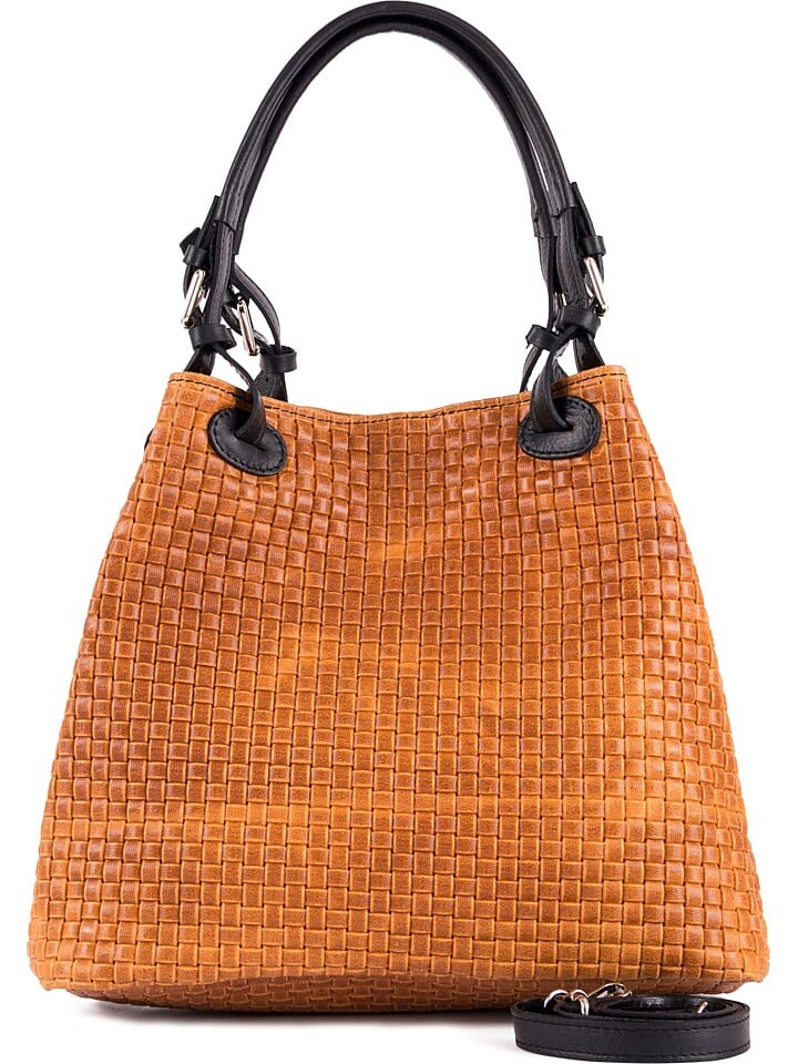 

Наплечная сумка Lia Biassoni Leder-Schultertasche Basentello, цвет Ocker/Schwarz