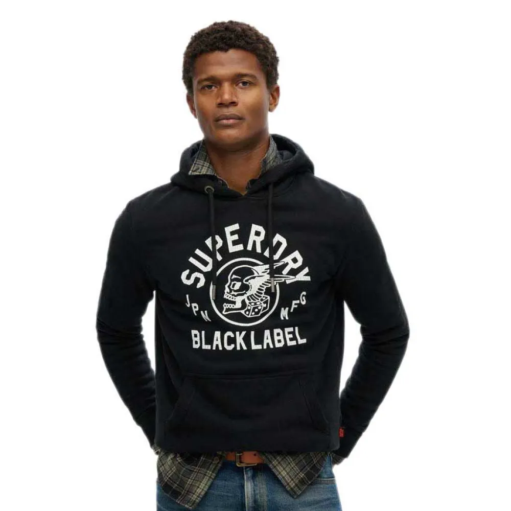 

Худи Superdry Black Label, черный