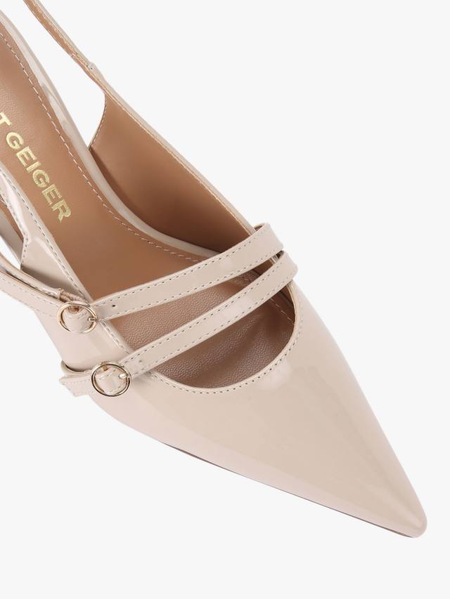 Туфли-лодочки на каблуке sienna kitten KG Kurt Geiger, цвет Natural Putty — фото 4