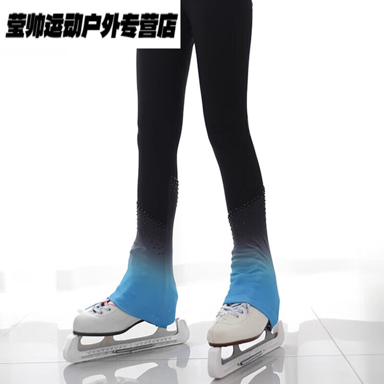 

HEAD Тренировочный костюм для фигурного катания, костюм для выступлений, высокоэластичные дышащие штаны Q690, синий градиент, всесезонный стиль, размер XL