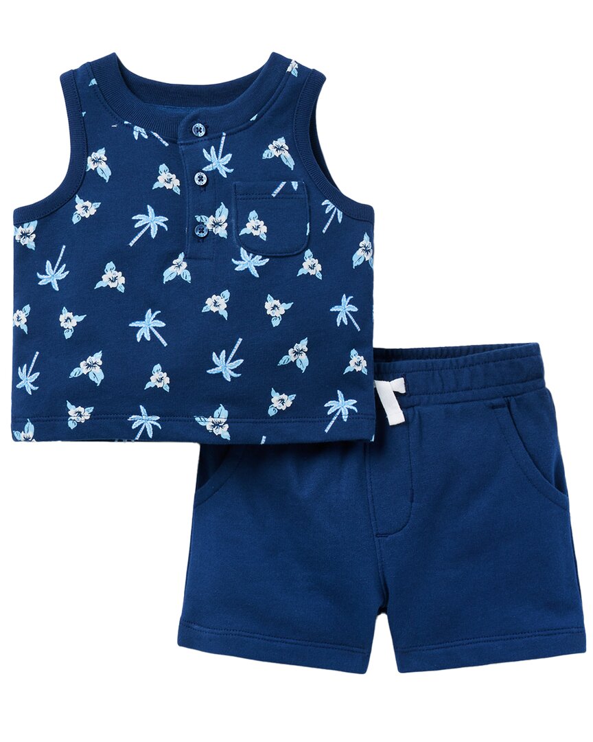 

Комплект из махрового трикотажа Janie and Jack Baby Palm Hibiscus, зеленый