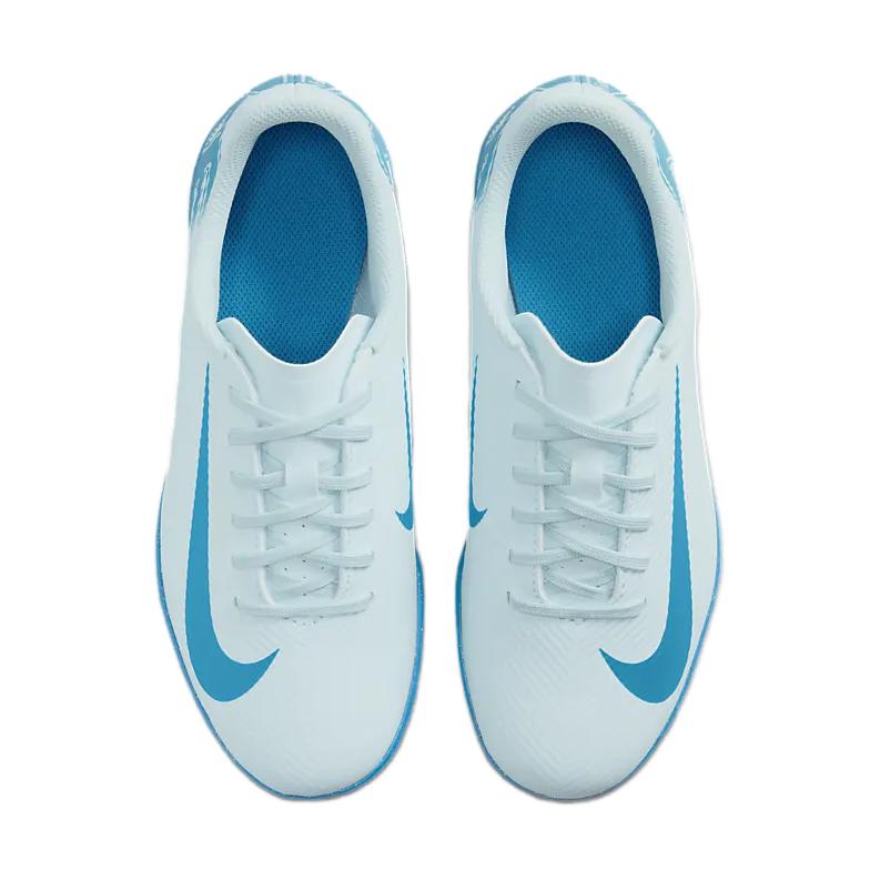 Nike Mercurial Vapor 16 Club Противоскользящие Износостойкие Низкие Детские Футбольные Бутсы Синий Подростковые, Ледниково-Синий/Трек Синий — фото 4