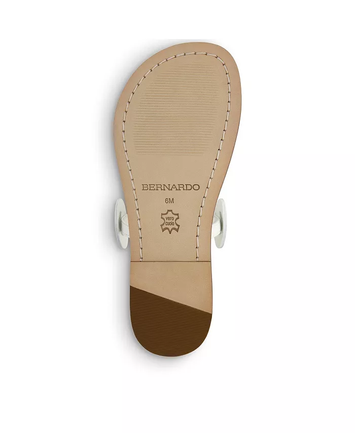 Бернардо New Moon сандалии с кольцом на пальце Bernardo Footwear, белый — фото 3