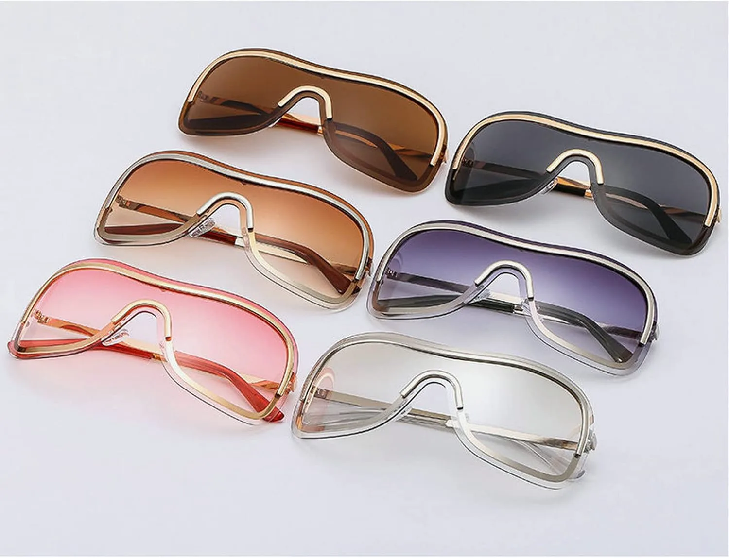 

COTIA 2020 Модные солнцезащитные очки с полой дугой для женщин и мужчин, металлические, цельные, с зеркальными линзами, стильные очки для вождения, Gold Black