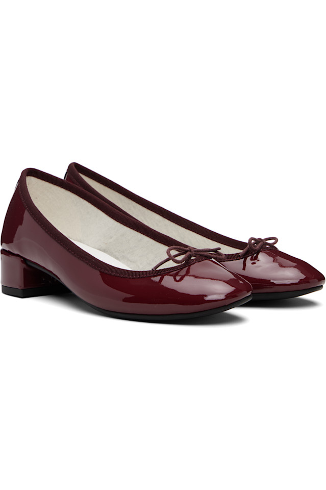 Камилла туфли на каблуке с резиновой подошвой Repetto, красный — фото 4