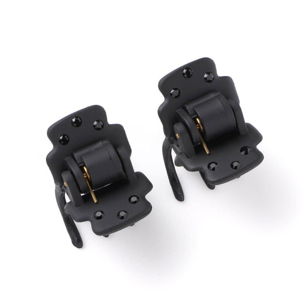 Заколки для волос /Super Stone Clips (набор из 2 шт.) Complex Biz, black