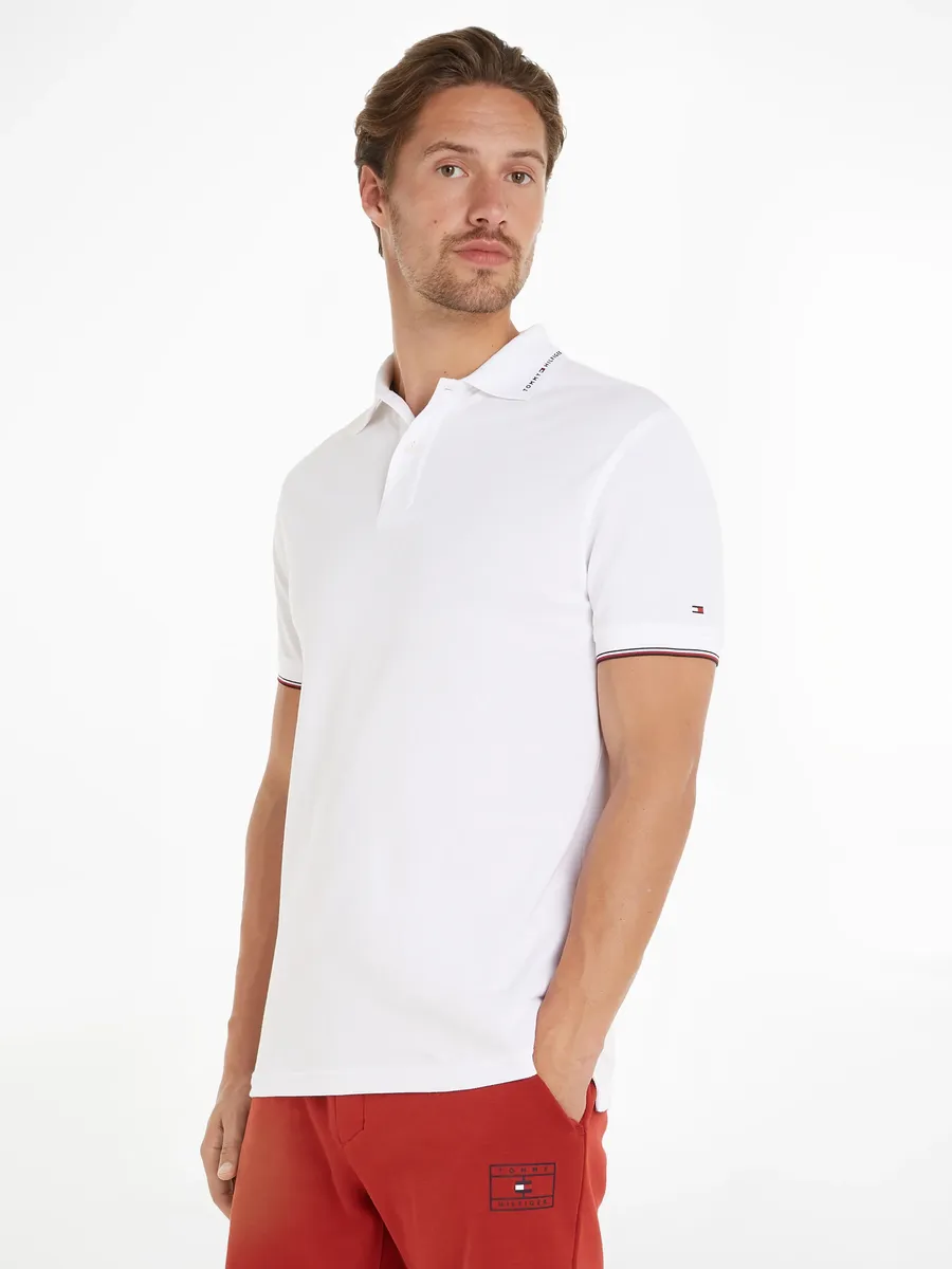 

Рубашка-поло Tommy Hilfiger "TOMMY FLAG TIPPED REG POLO", белый