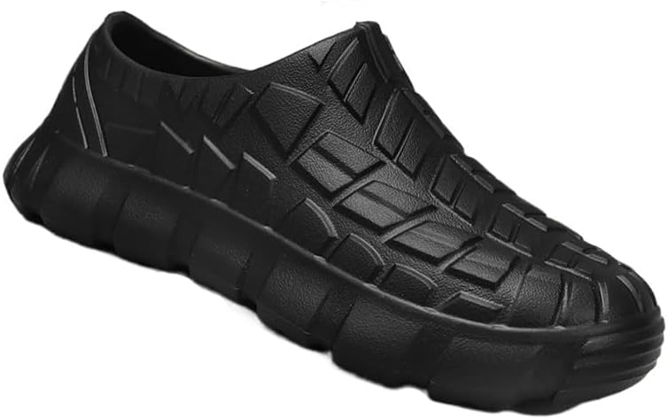 

Мужские прочные рабочие ботинки- нескользящие, удобные кроссовки для поваров и кухонных работников на все сезоны Fmshi, черный