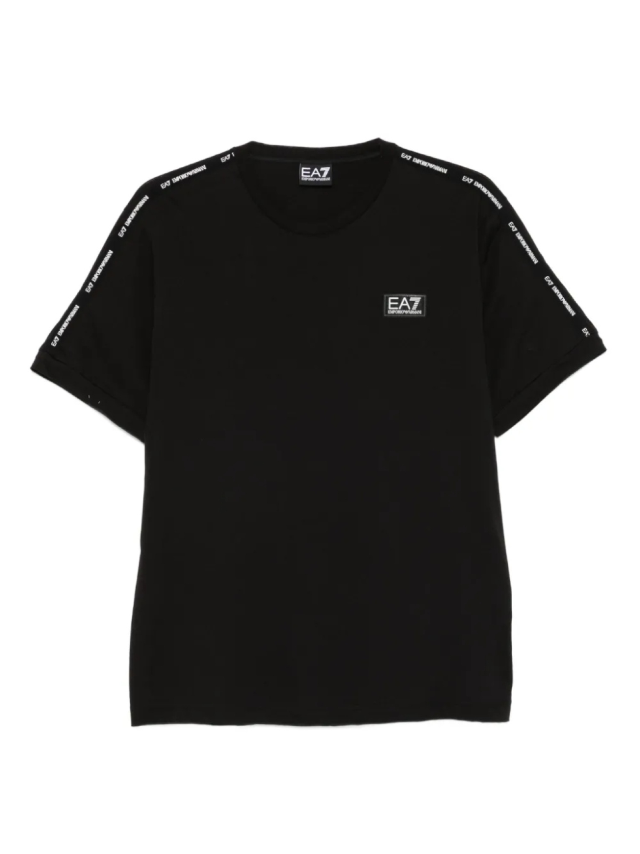

Футболка Ea7 Emporio Armani из хлопка с логотипом на ленте, черный
