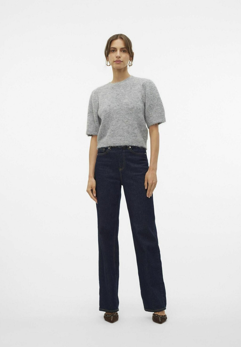 

Базовая футболка VMNOVAH Vero Moda, темно-серый